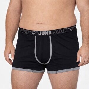 Junk Underjeans Mens Shadow Trunk Black Grey Contrast Trim Underwear 4XL NEW